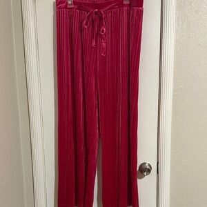 Soho Apparel Red Wide Leg Pants